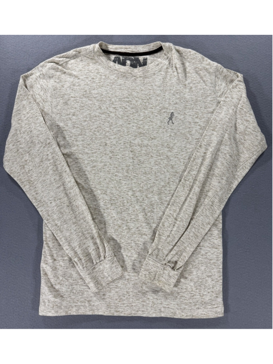 ADN Adiccion Other - ADN Adiccion Mens G/L Gray Heather Long Sleeve Graphic T-Shirt Mexico Made